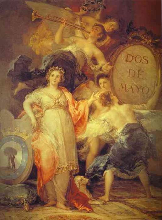 Francisco Jose de Goya Allegory of the City of Madrid. oil painting picture